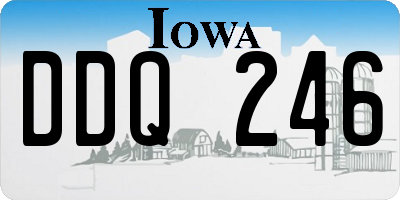 IA license plate DDQ246