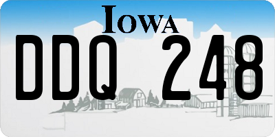 IA license plate DDQ248