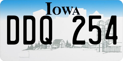 IA license plate DDQ254