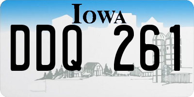 IA license plate DDQ261
