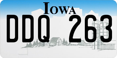 IA license plate DDQ263