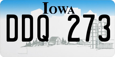 IA license plate DDQ273