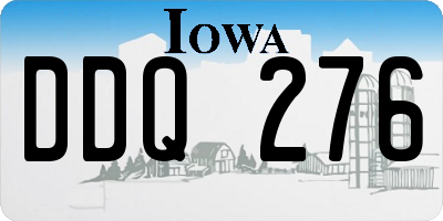 IA license plate DDQ276