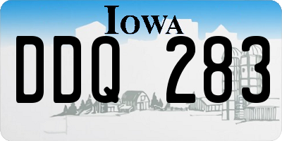 IA license plate DDQ283