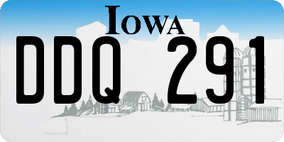 IA license plate DDQ291