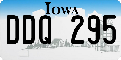 IA license plate DDQ295