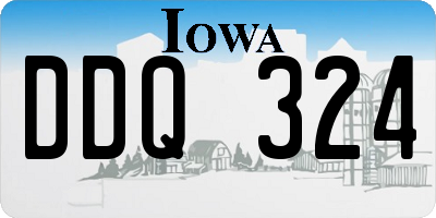 IA license plate DDQ324