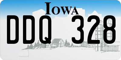 IA license plate DDQ328