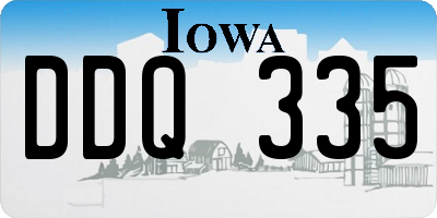IA license plate DDQ335