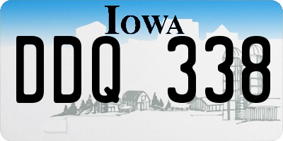 IA license plate DDQ338