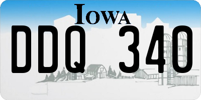 IA license plate DDQ340