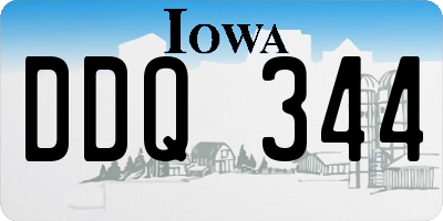 IA license plate DDQ344