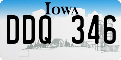 IA license plate DDQ346