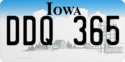 IA license plate DDQ365