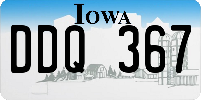 IA license plate DDQ367