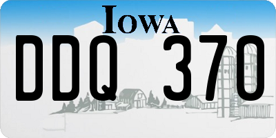 IA license plate DDQ370