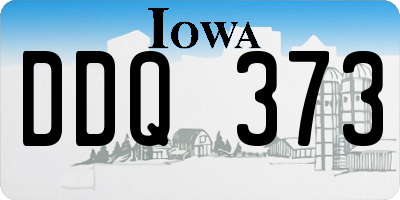 IA license plate DDQ373
