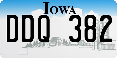 IA license plate DDQ382