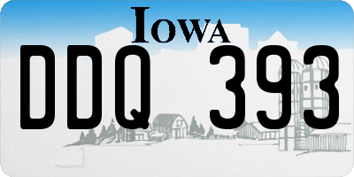 IA license plate DDQ393