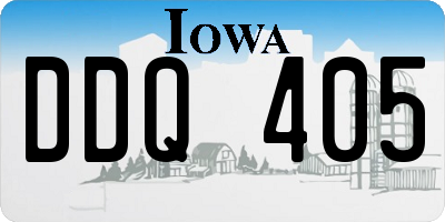 IA license plate DDQ405