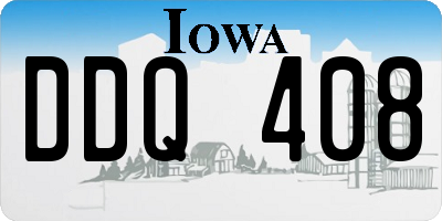 IA license plate DDQ408
