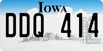 IA license plate DDQ414