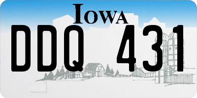 IA license plate DDQ431