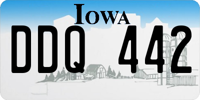 IA license plate DDQ442
