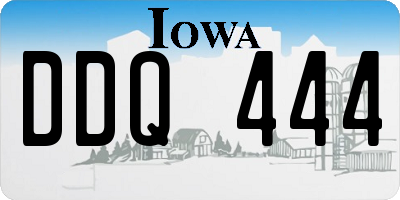 IA license plate DDQ444