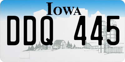 IA license plate DDQ445