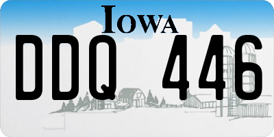 IA license plate DDQ446
