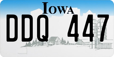 IA license plate DDQ447