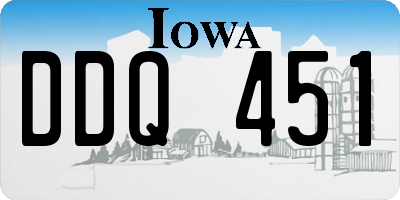 IA license plate DDQ451