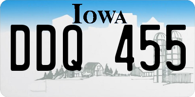 IA license plate DDQ455