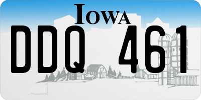 IA license plate DDQ461