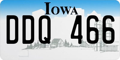 IA license plate DDQ466