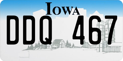 IA license plate DDQ467