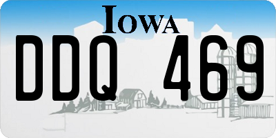 IA license plate DDQ469