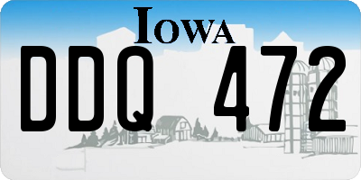 IA license plate DDQ472