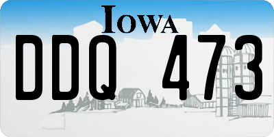 IA license plate DDQ473