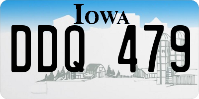 IA license plate DDQ479