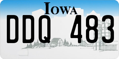 IA license plate DDQ483