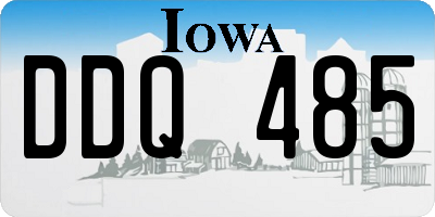 IA license plate DDQ485