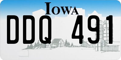 IA license plate DDQ491