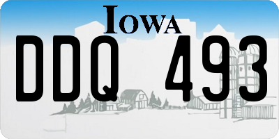 IA license plate DDQ493