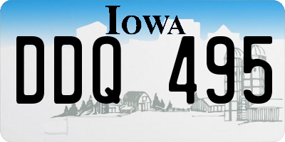IA license plate DDQ495