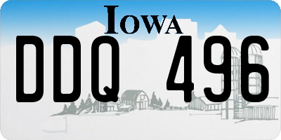 IA license plate DDQ496