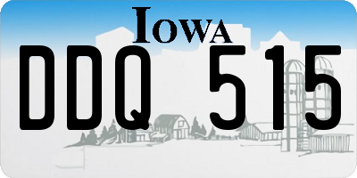 IA license plate DDQ515