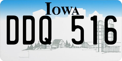 IA license plate DDQ516