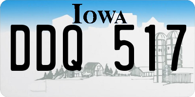 IA license plate DDQ517